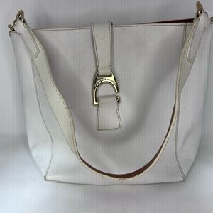 Dooney & Bourke Ashby Saffiano Shoulder Tote Bag - White
